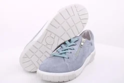 ACO Damen Halbschuh Rauleder H- Weite Wechselfußbett grau blau S14 1368/1312