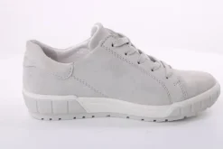 ACO Damen Halbschuh Rauleder H- Weite Wechselfußbett grau blau S14 1368/1312