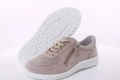 ACO Damen Sneaker Halbschuh K- Weite Wechselfußbett beige blau S14 1420/11614