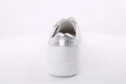 ACO Damen Sneaker Halbschuh Leder K- Weite Wechselfußbett weiß S14 1420/11617