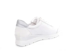 ACO LUNA 18 Damen Sneaker Leder/ Textil Wechselfußbett florales Muster grau S13 863/9309