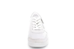ACO LUNA 18 Damen Sneaker Leder/ Textil Wechselfußbett florales Muster grau S13 863/9309