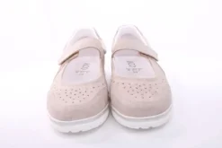 Aco Riemchenschuh DAHLIE 03  Slipper Ballerina Riemen beige S12  1125/10183