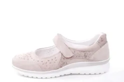 Aco Riemchenschuh DAHLIE 03  Slipper Ballerina Riemen beige S12  1125/10183