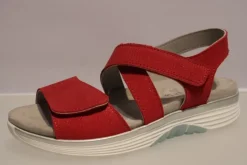 Aco Sandale Sunny 12 Klettverschluß Leder rot 950/8972