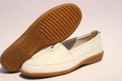 ACO Slipper Cindy leder weiß 341/9501