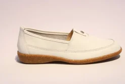 ACO Slipper Cindy leder weiß 341/9501