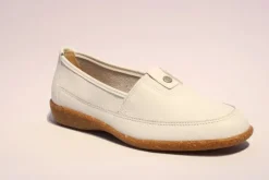 ACO Slipper Cindy leder weiß 341/9501