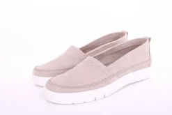 ACO TILDA 06 Damen Slipper Leder weiß, grau  S13 1295/10916