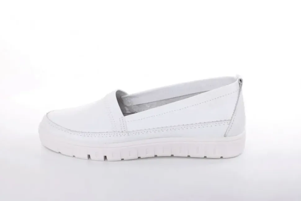 ACO TILDA 06 Damen Slipper Leder weiß, grau S13 1295/10916