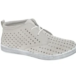 Andrea Conti Sneaker High Leder durchbrochen silbergrau S13  0349655111