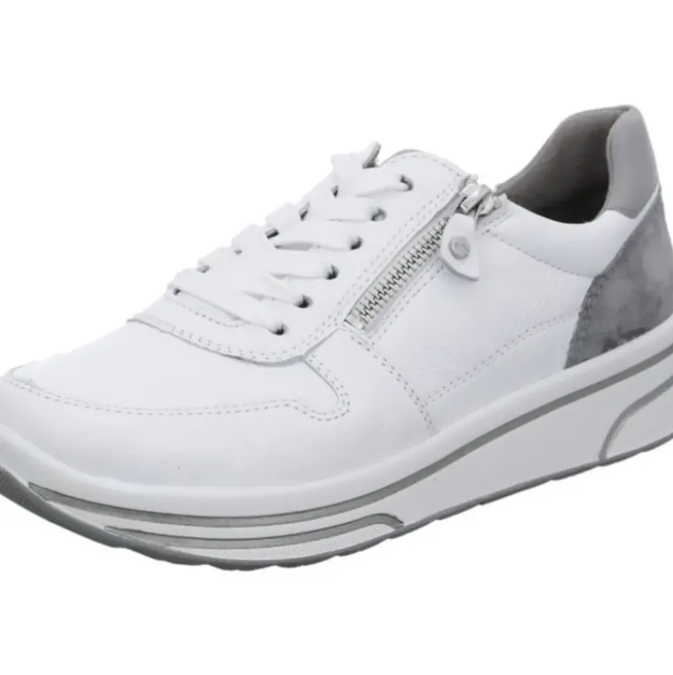 ARA SAPPORO Sneaker Reißverschluss Leder weiß 1232440