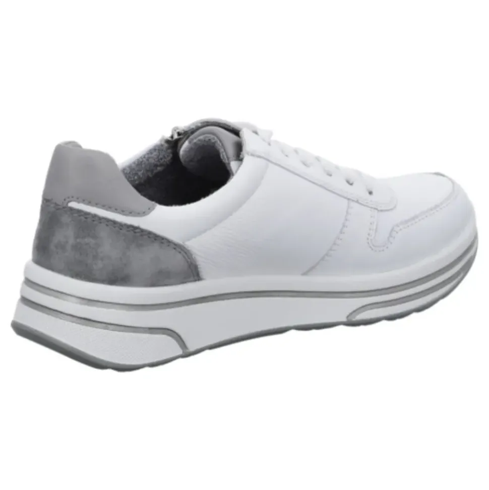 ARA SAPPORO Sneaker Reißverschluss Leder weiß 1232440