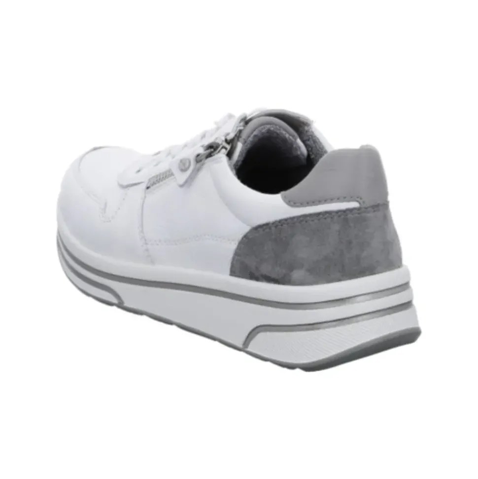 ARA SAPPORO Sneaker Reißverschluss Leder weiß 1232440