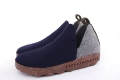 ASPORTUGUESAS City Round Toe Schuh Damen Wolle Kork- Sohle vegan grau S22 P018086011