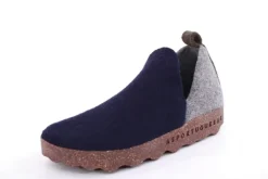 ASPORTUGUESAS City Round Toe Schuh Damen Wolle Kork- Sohle vegan grau S22 P018086011
