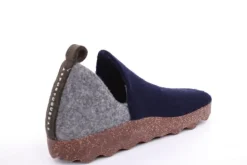 ASPORTUGUESAS City Round Toe Schuh Damen Wolle Kork- Sohle vegan grau S22 P018086011