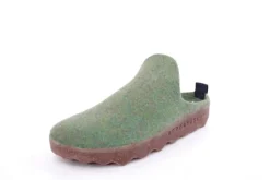 ASPORTUGUESAS Damen Pantolette Wolle Kork vegan Nachhaltig grün S22 P018023053