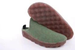 ASPORTUGUESAS Damen Pantolette Wolle Kork vegan Nachhaltig grün S22 P018023053