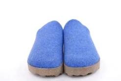 ASPORTUGUESAS Damen Pantolette Wolle Kork vegan Nachhaltig blau S22 P018023052