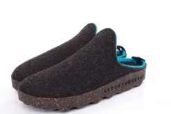 ASPORTUGUESAS Damen Pantolette Wolle Kork vegan Nachhaltig grau S22 P018023016