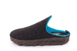 ASPORTUGUESAS Damen Pantolette Wolle Kork vegan Nachhaltig grau S22 P018023016