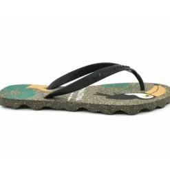 ASPORTUGUESAS Zehentrenner FlipFlop schwarz Papagei P018116005