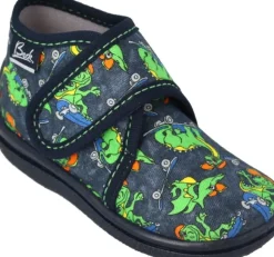 Beck Hausschuh Jungen Dinosaurier blau 3041/05