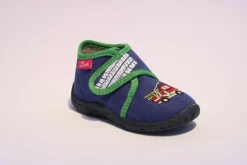 Beck Hausschuh Jungen Feuerwehr blau 677/34
