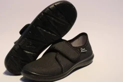 Beck Hausschuh Jungen Klettverschluss schwarz 550/02