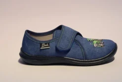 Beck Hausschuh Jungen Traktor blau 3005/34