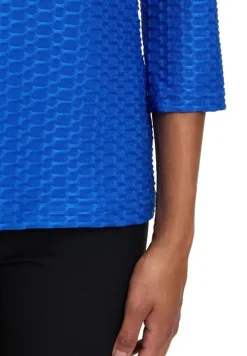 Betty Barclay Basic 3/4 Arm Shirt BLAU / SCHWARZ / WEIß 21582794
