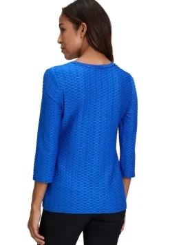 Betty Barclay Basic 3/4 Arm Shirt BLAU / SCHWARZ / WEIß 21582794