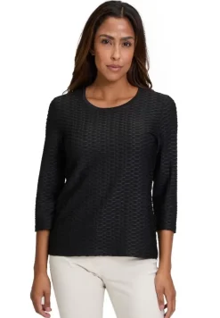 Betty Barclay Basic 3/4 Arm Shirt BLAU / SCHWARZ / WEIß 21582794