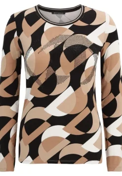 Betty Barclay Basic Shirt BEIGE/SCHWARZ PATTERN 23521059