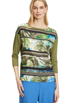Betty Barclay Blusenshirt 3/4 Arm U - Boot Floral khaki S12 22462989