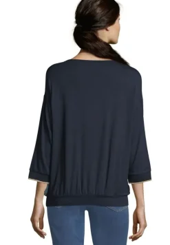 Betty Barclay Bluse Shirt 3/4 blau camel 20441132