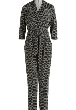 Betty Barclay gemusterter Jumpsuit SCHWARZ/BEIGE 68202742