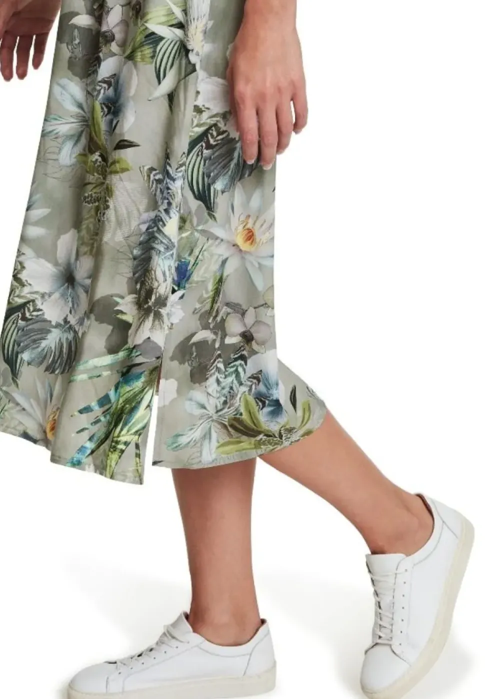 Betty Barclay Hemdblusenkleid 3/4 Arm Midi- Länge grün blau S12 11581066