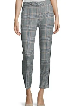 Betty Barclay Hose Regular Fit kariert blau beige 60791052