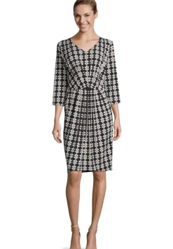 Betty Barclay Kleid 3/4 blau weiß S11 10081250