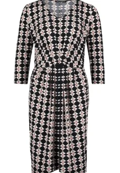 Betty Barclay Kleid 3/4 blau weiß S11 10081250