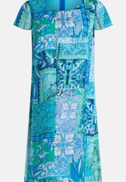Betty Barclay Kleid Chiffon blau Knieumspielend S14 15782589