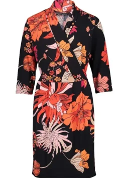 Betty Barclay Kleid Jersey 3/4 Arm floral blau rosa S12 11301029