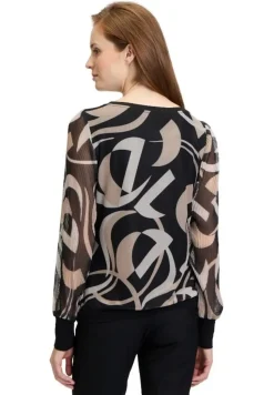 Betty Barclay Langarm-Shirt SCHWARZ/BEIGE PATTERN 23561099