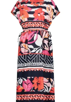 Betty Barclay Maxikleid florales Muster rot blau S13 13951957