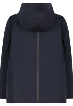 Betty Barclay Outdoorjacke Funktionsjacke Kapuze 2 Wege Reißverschluss A- Linie blau S14 76111821