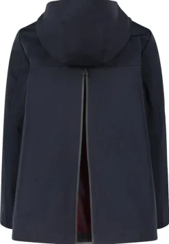 Betty Barclay Outdoorjacke Funktionsjacke Kapuze 2 Wege Reißverschluss A- Linie blau S14 76111821