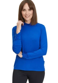 Betty Barclay Rollkragenshirt Raffung blau S23 28902063