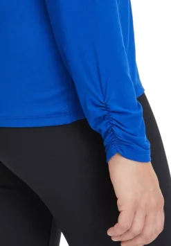 Betty Barclay Rollkragenshirt Raffung blau S23 28902063